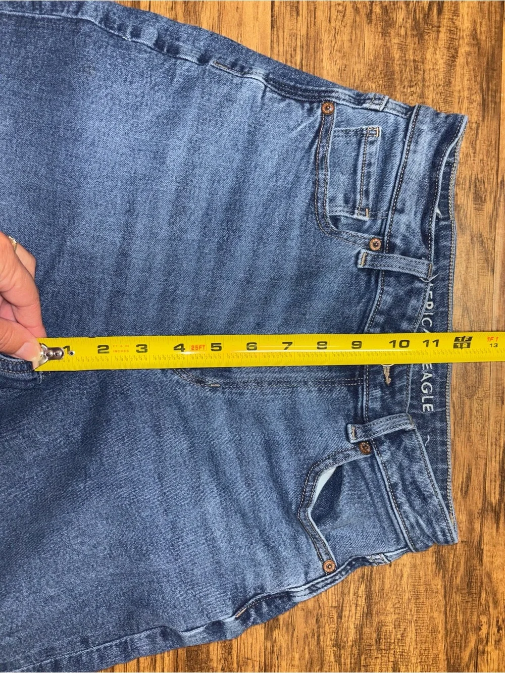American Eagle Stretch Mom Jeans Size 4 Long